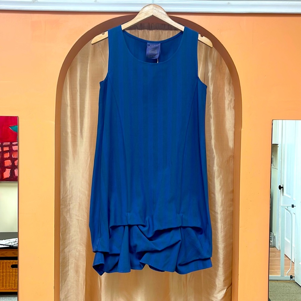 Out of Xile Tunic Dress in Blue. Made in England.
